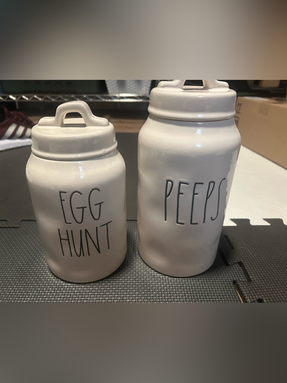 Rae Dunn Easter canisters